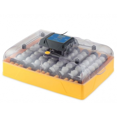 Photo of a Brinsea Ovation 56 EX Incubator loaded with eggs